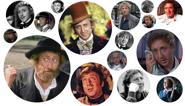 Collage of Gene Wilder